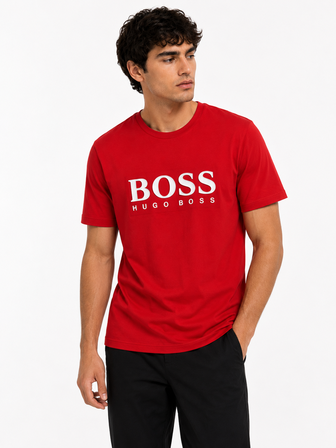 BOSS T-SHIRT RED 01 red / L