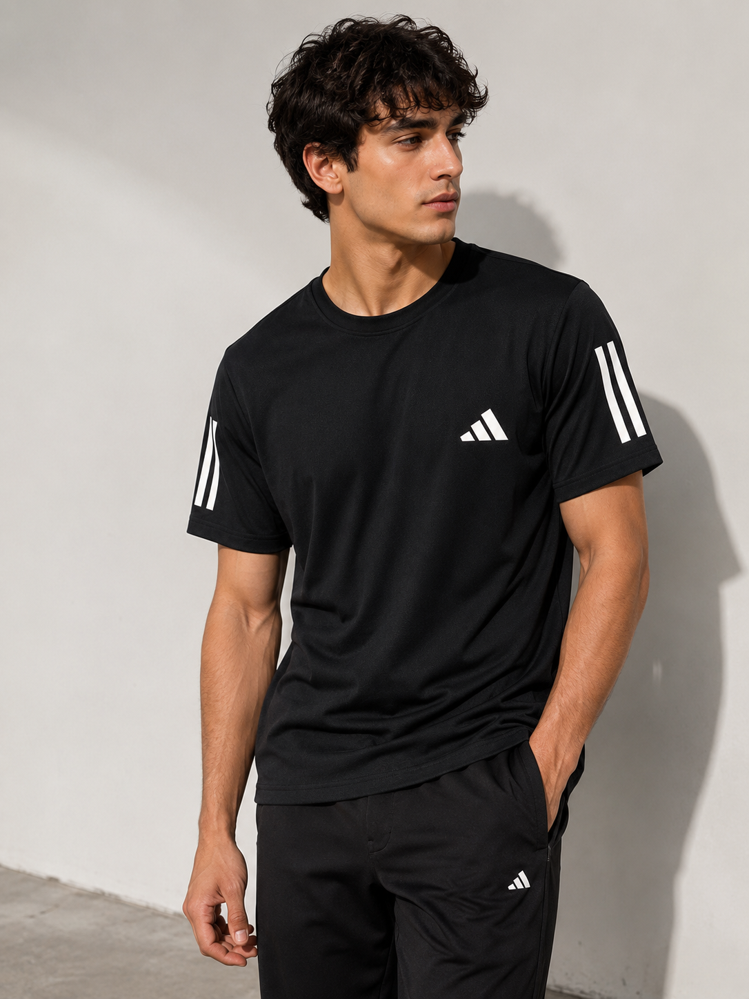 ADIDAS T-SHIRT 01 dusty blue / S
