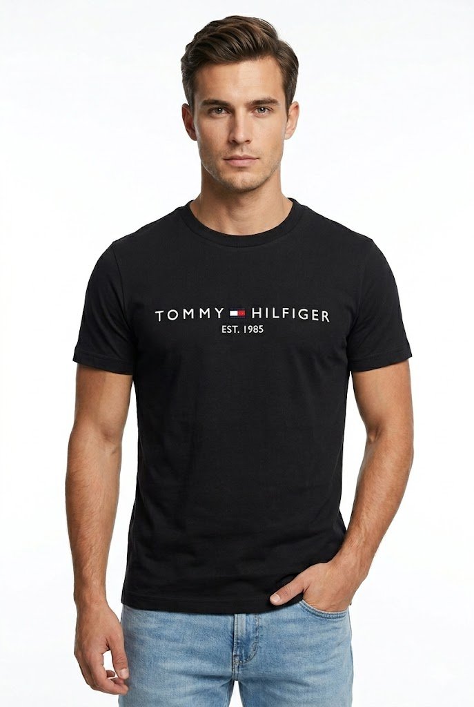 TOMMY T-SHIRT 03 black / S