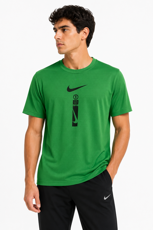 NIKE T-SHIRT GREEN 03 green / S
