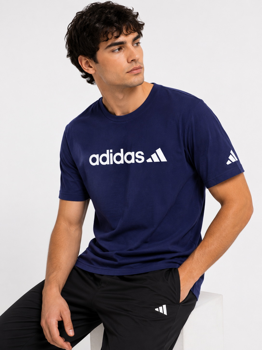 ADIDAS T-SHIRT 02 navy / M