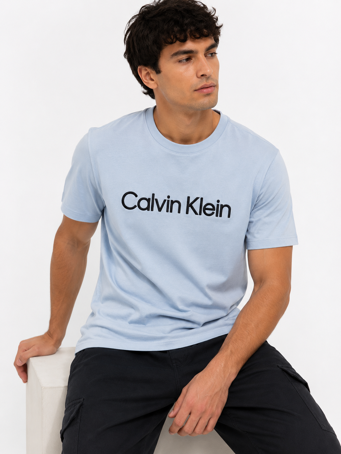 CALVIN KLEIN T-SHIRT BLUE blue / M