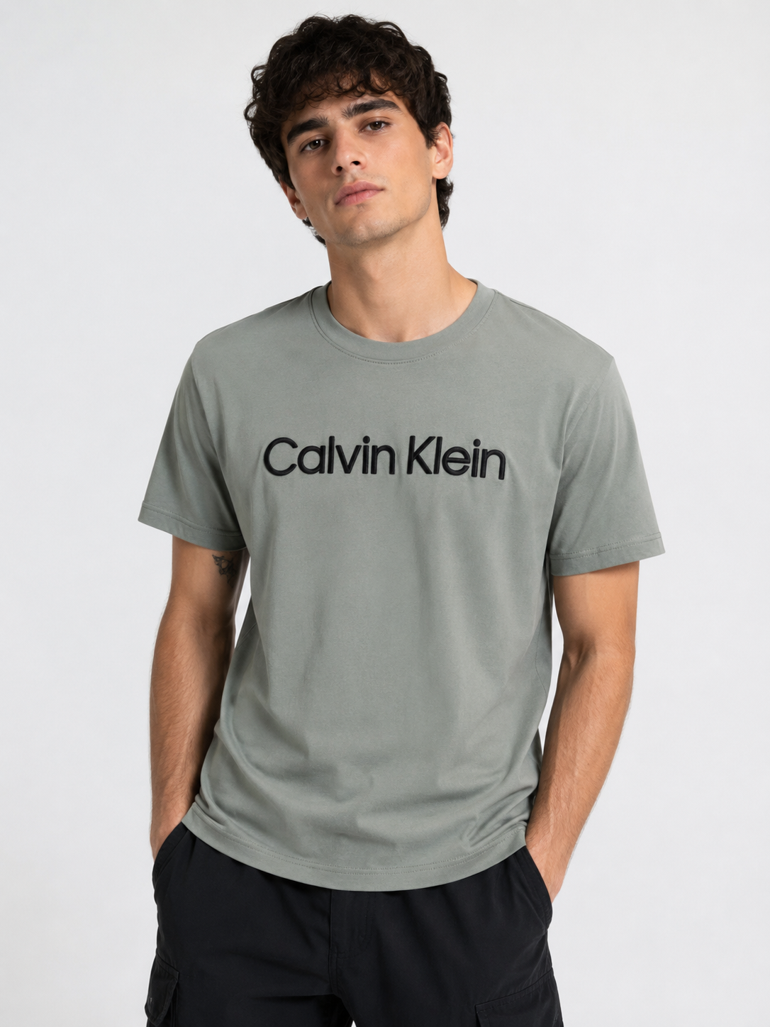 CALVIN KLEIN T-SHIRT MINT GREEN mint green / M