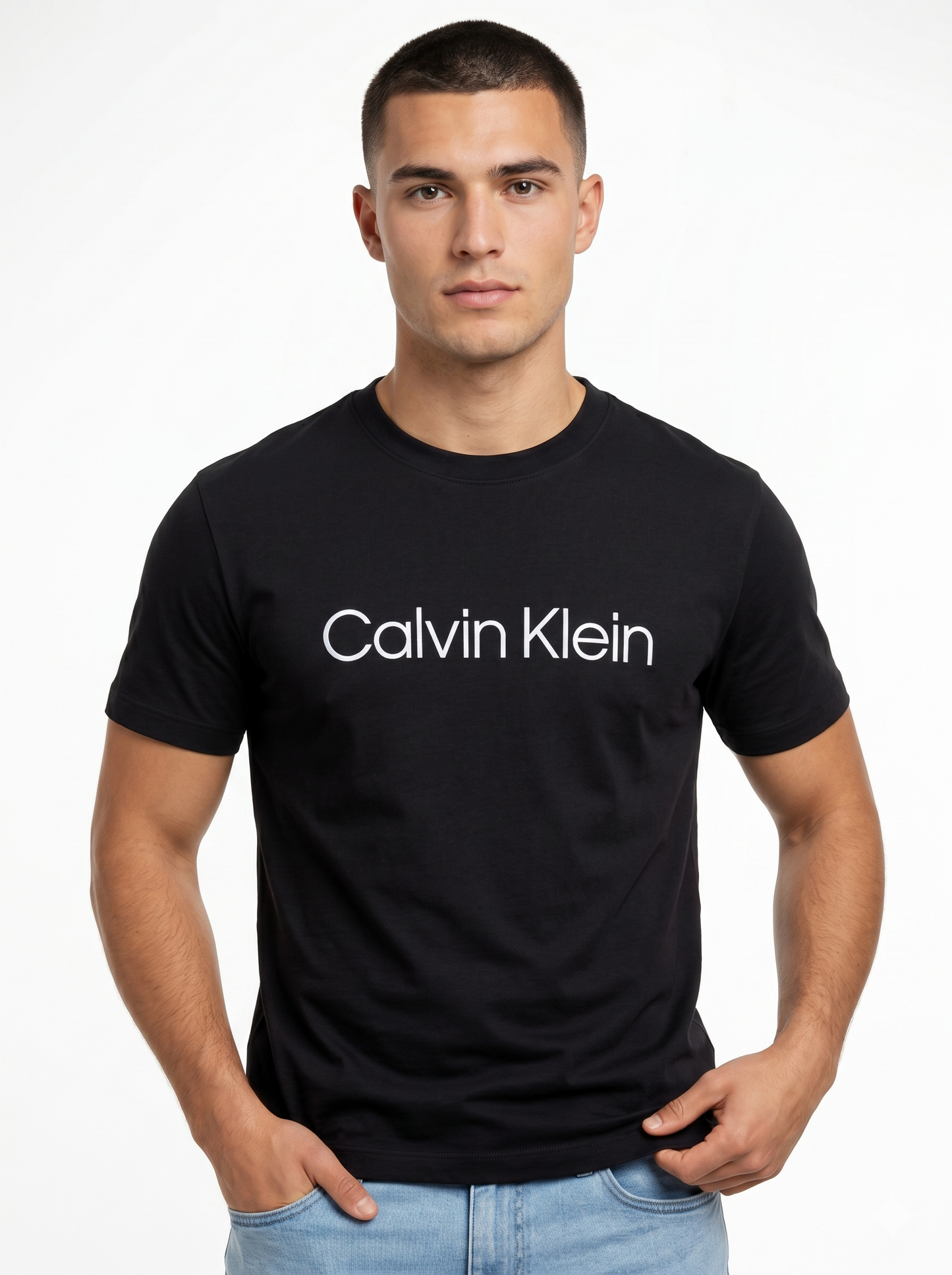 CALVIN KLEIN T-SHIRT black / M