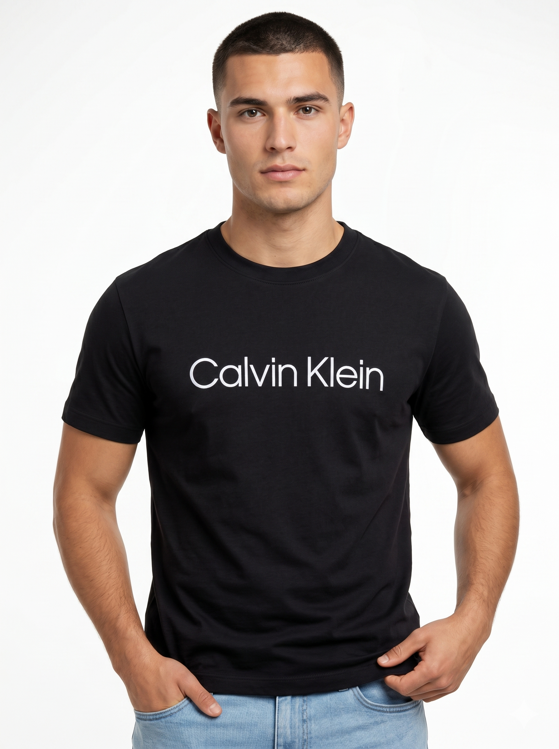 CALVIN KLEIN T-SHIRT black / M