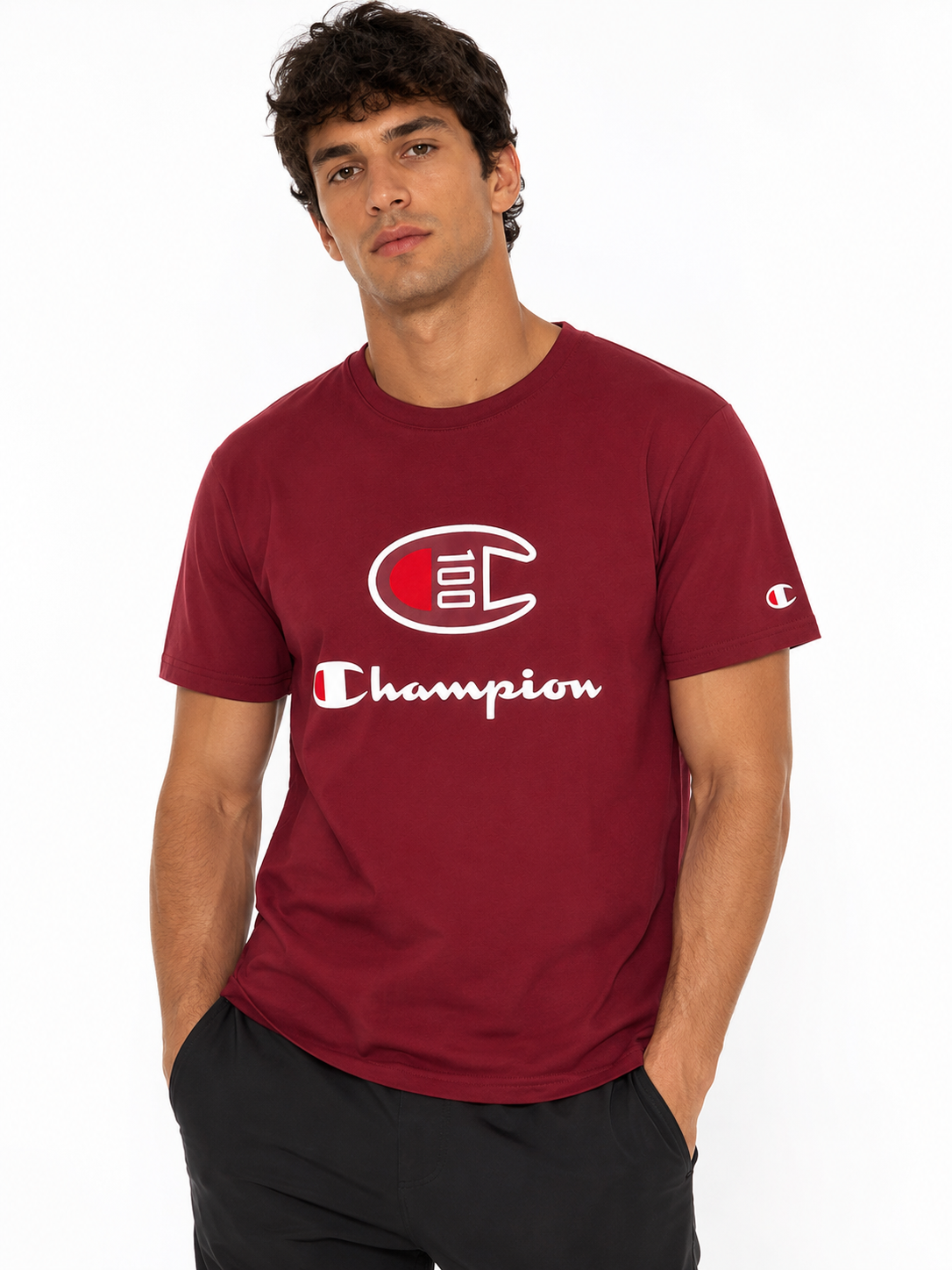 CHAMPION T-SHIRT BORDO bordo / S