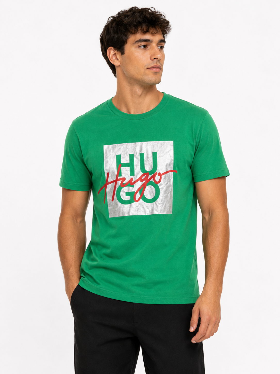 HUGO BOSS T-SHIRT GREEN green / S