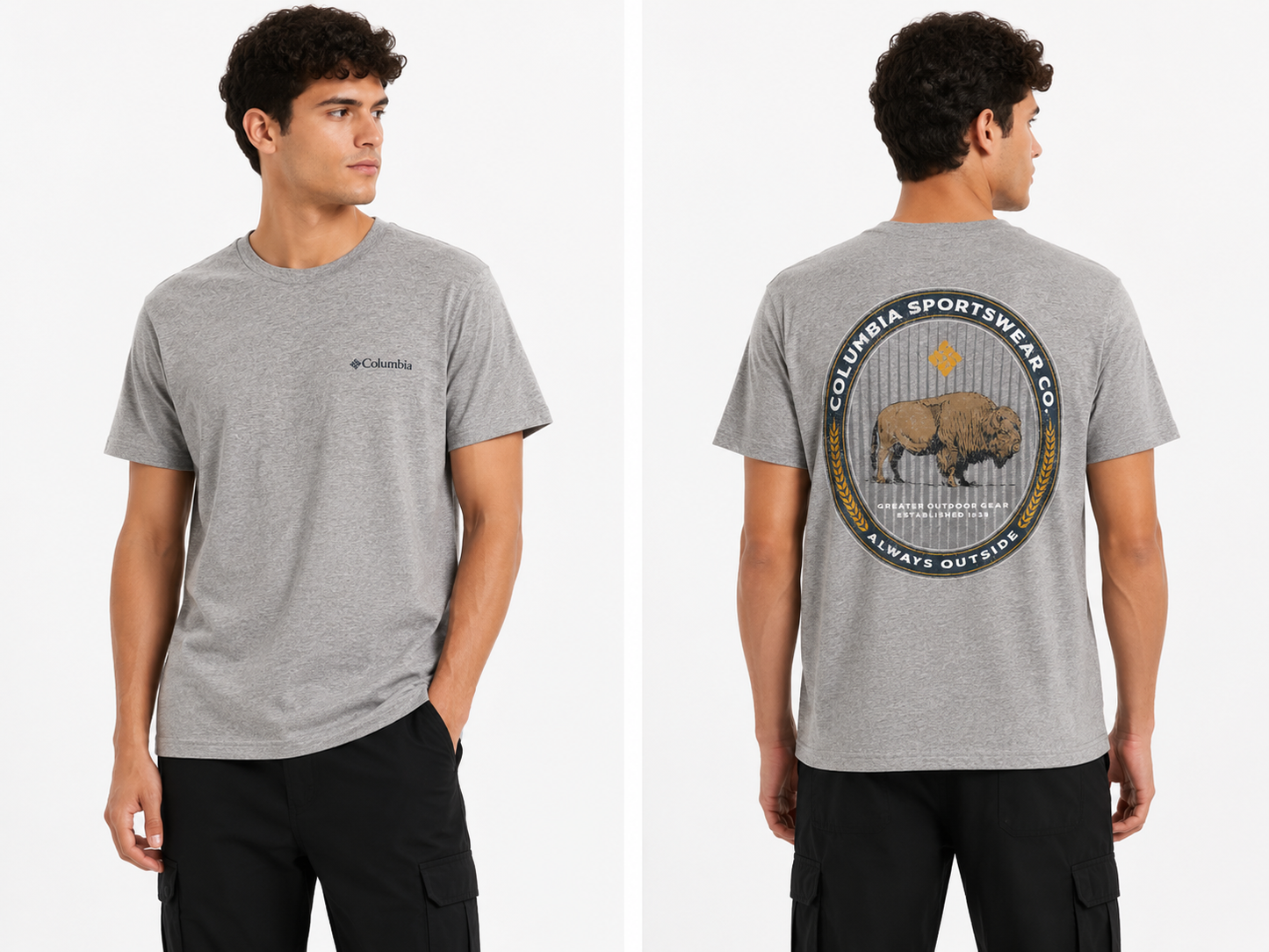 COLUMBIA T-SHIRT GREY grey / S
