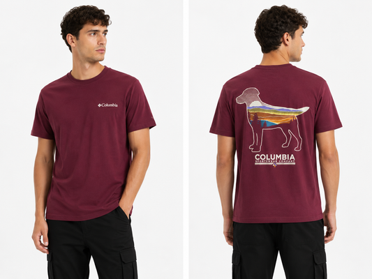 COLUMBIA T-SHIRT BORDO bordo / S