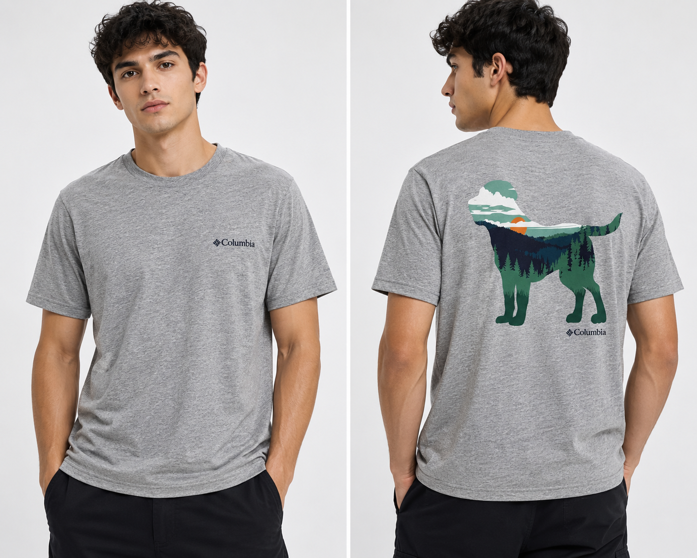 COLUMBIA T-SHIRT GREY grey / S