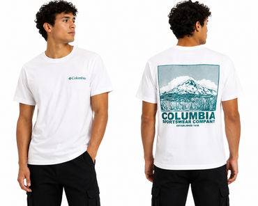 COLUMBIA T-SHIRT WHITE white / S