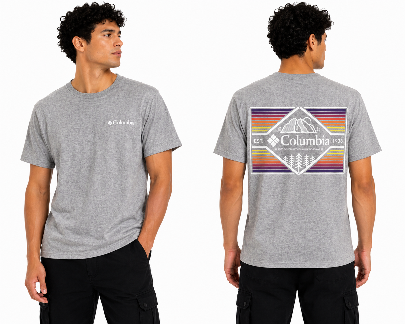 COLUMBIA T-SHIRT GREY grey / S