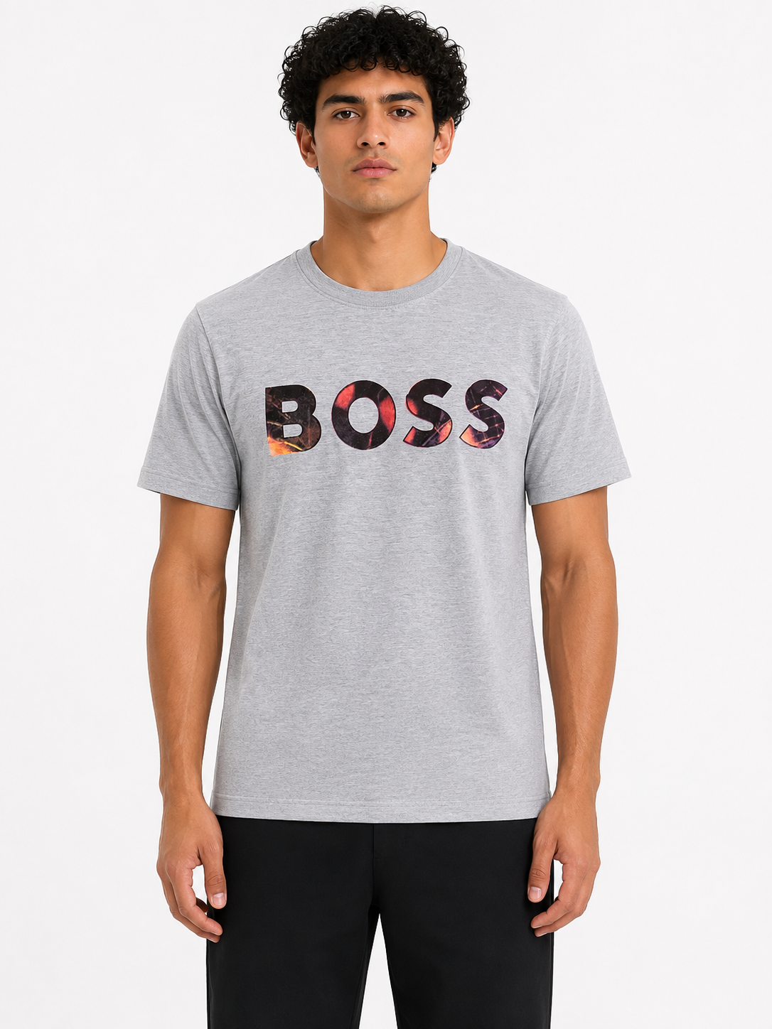 BOSS T-SHIRT GREY grey / S