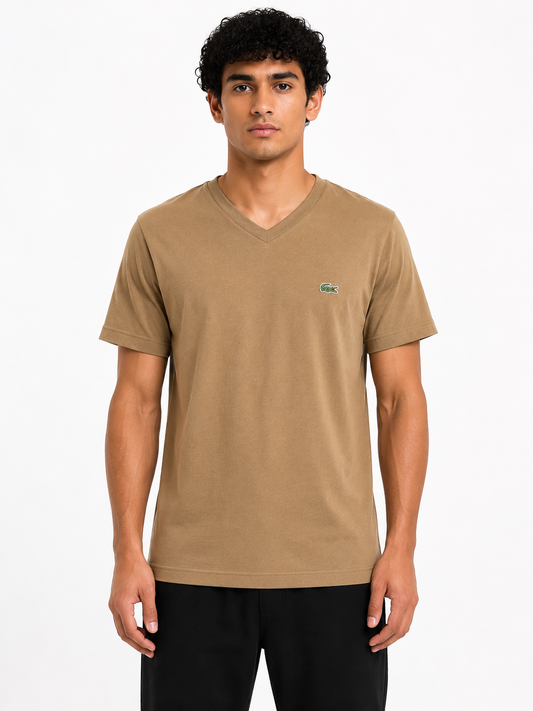 LACOSTE T-SHIRT CAMEL camel / L