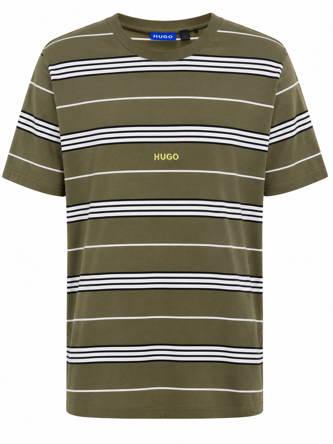 HUGO BOSS T-SHIRT GRN&WHT&BLK green&white&black / M