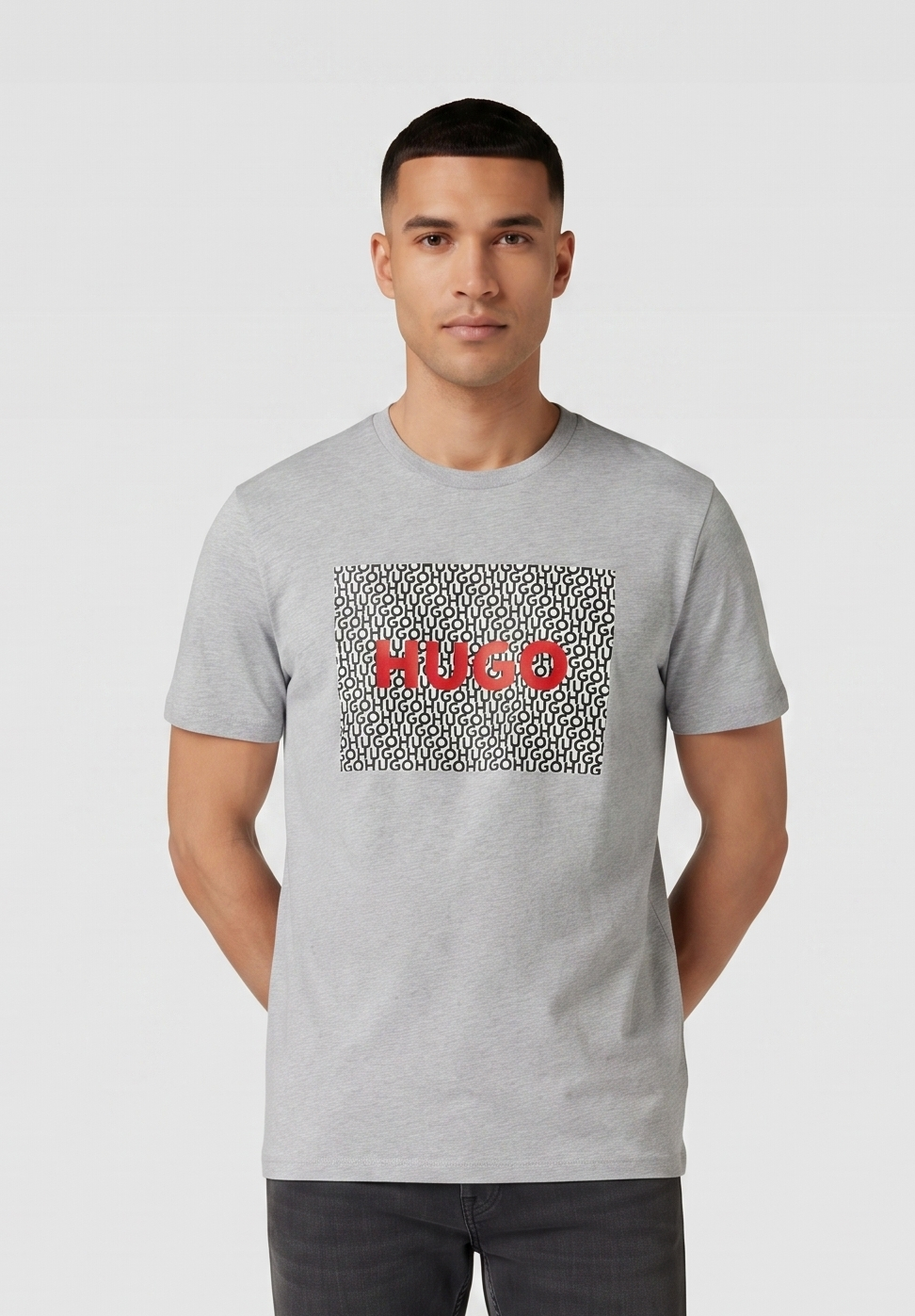 HUGO BOSS T-SHIRT GREY grey / M