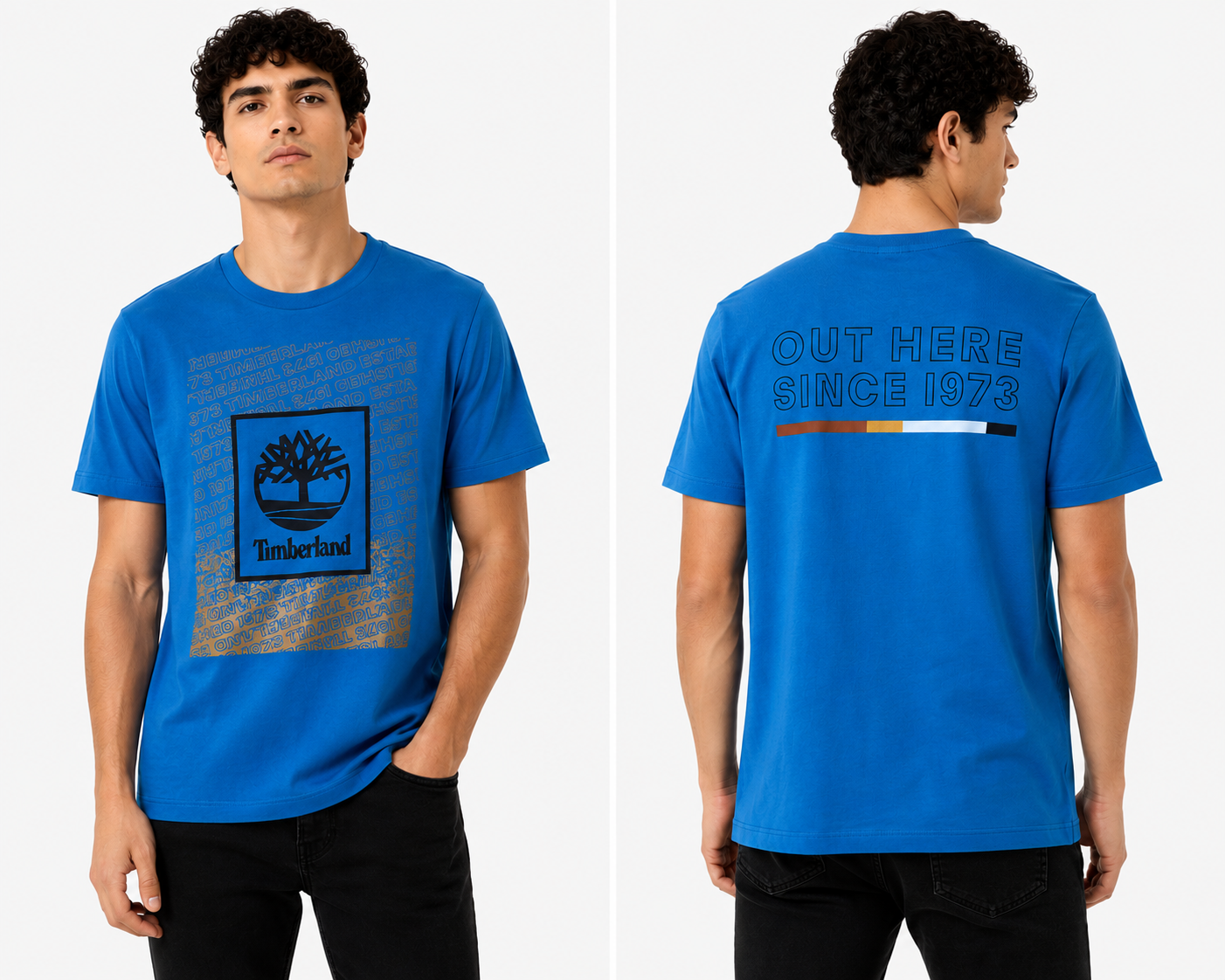 TIMBERLAND T-SHIRT BLUE blue / M