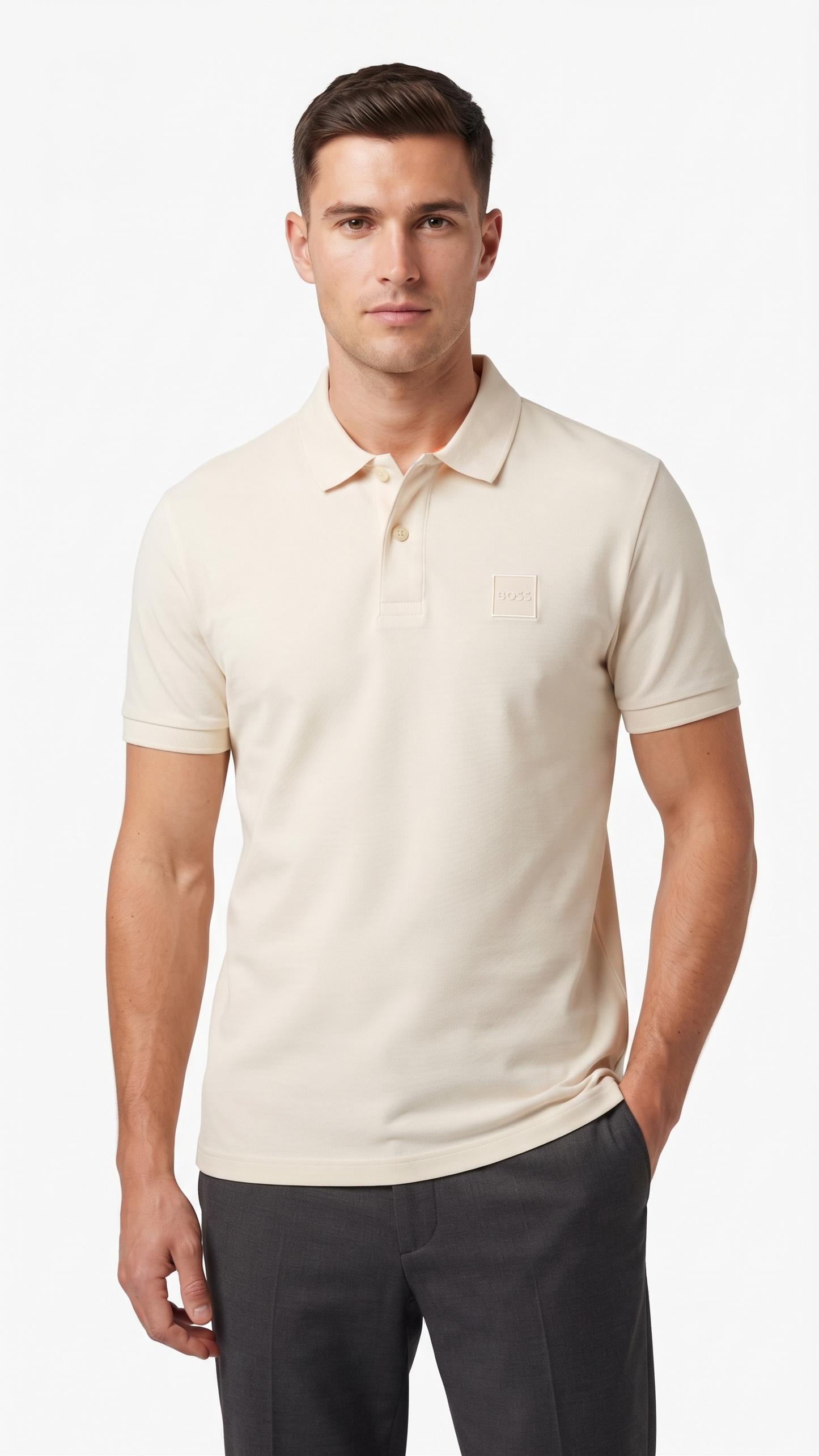 BOSS POLO BEIGE beige / M