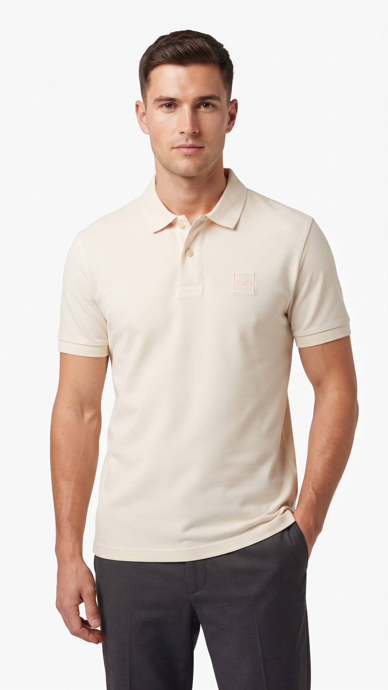 BOSS POLO BEIGE beige / M
