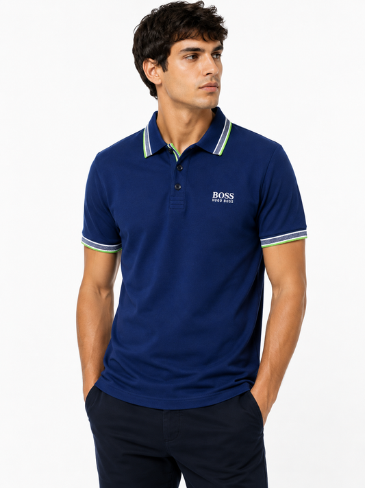 BOSS POLO NAVY navy / M