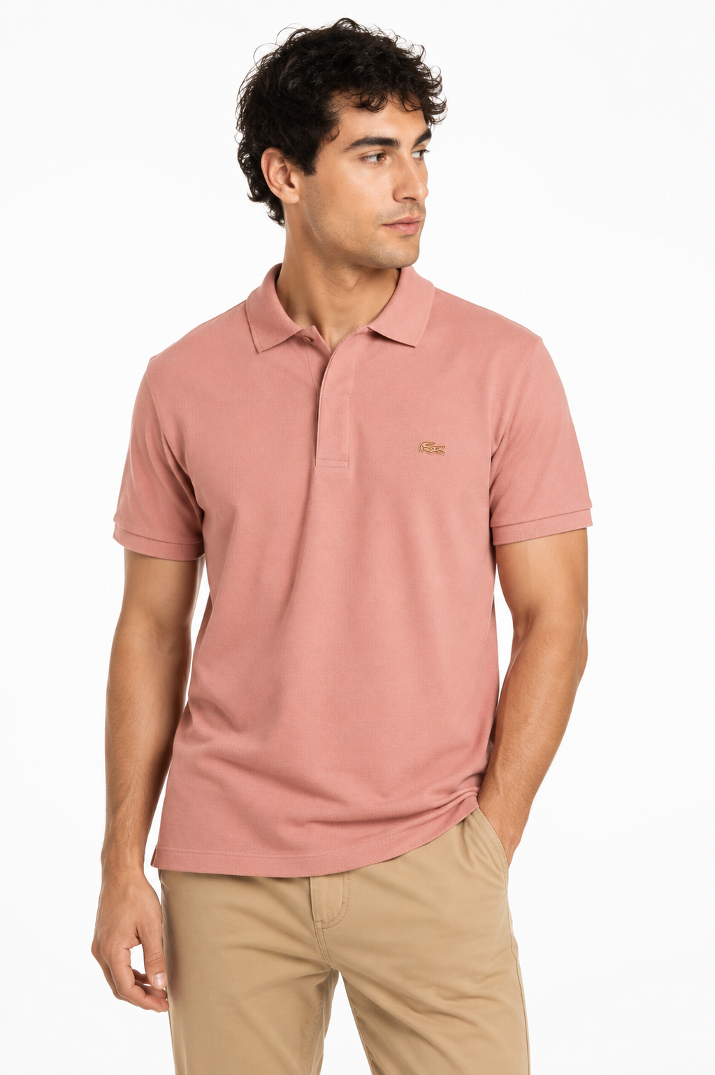 LACOSTE POLO PINK pink / M