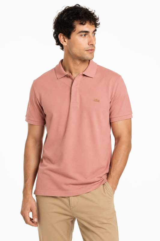 LACOSTE POLO PINK pink / M
