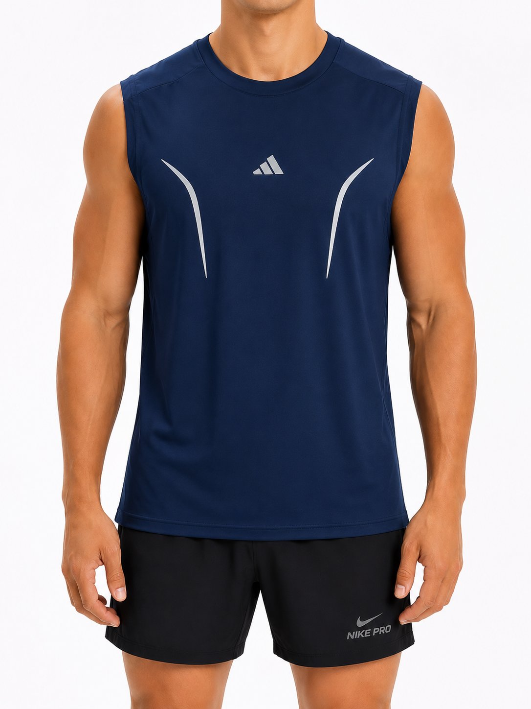 ADIDAS I-SHIRT NAVY 3762 navy / S