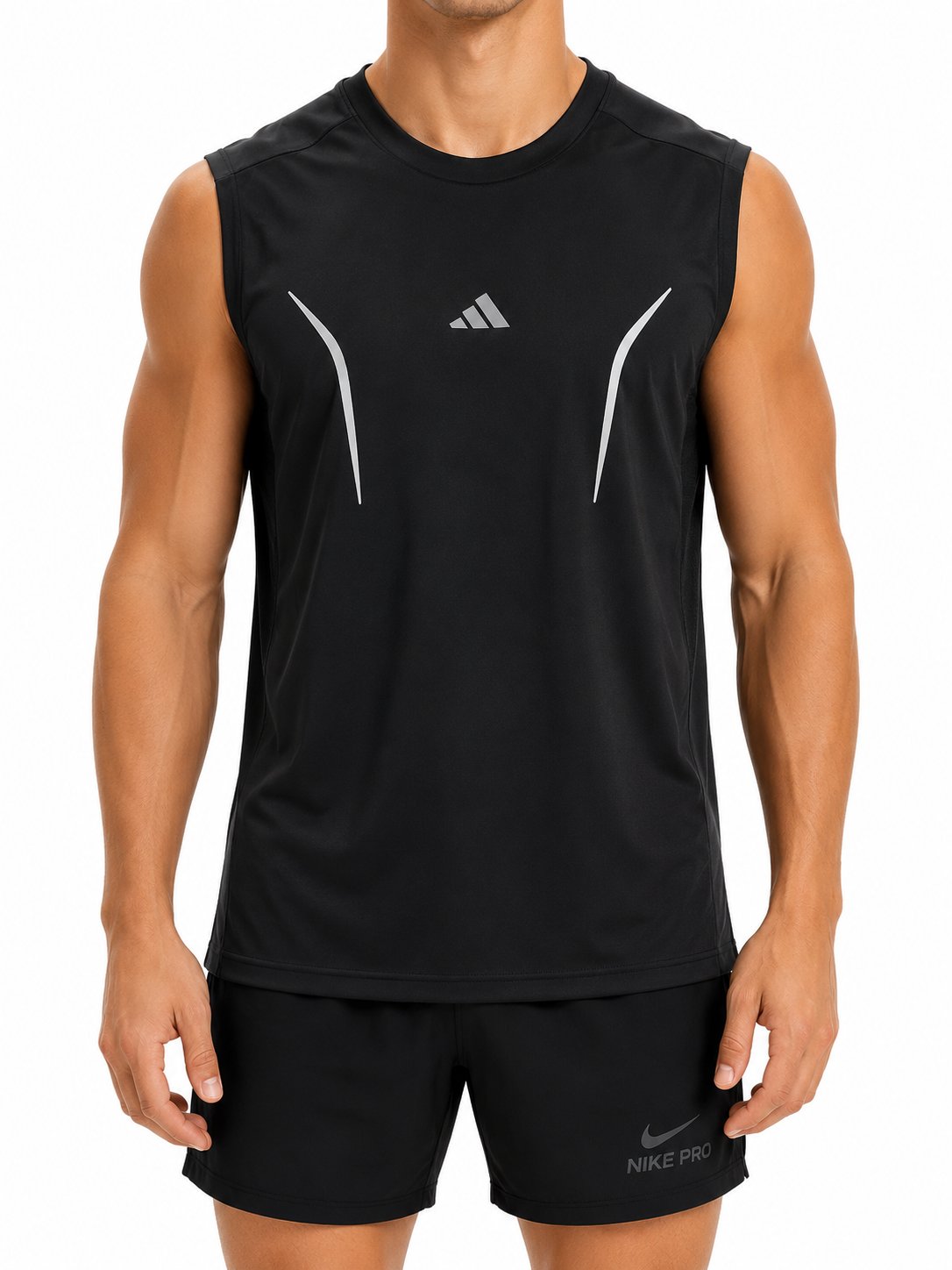 ADIDAS I-SHIRT BLACK 3762 black / S