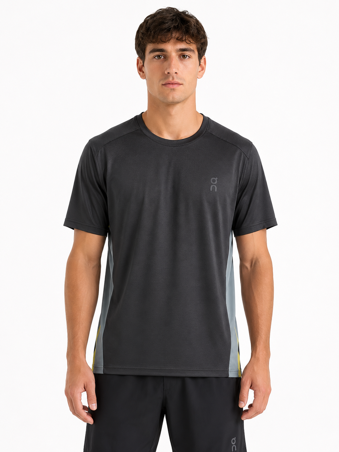 ON CLOUD T-SHIRT BLK&GRY 3847