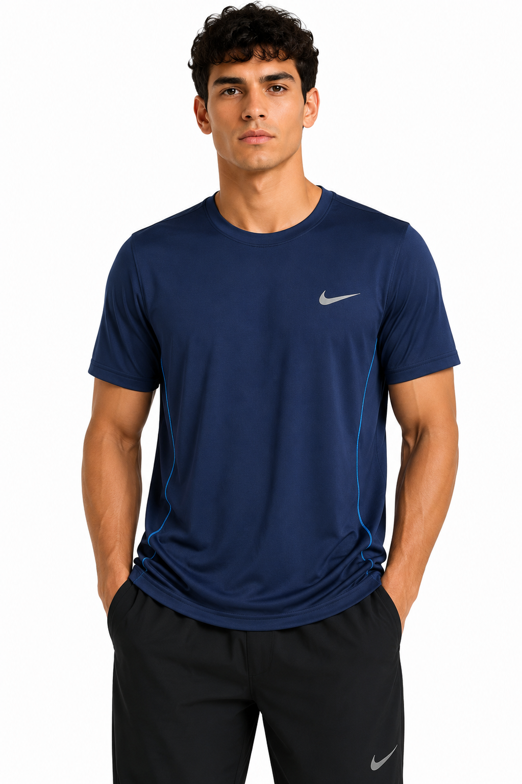 NIKE T-SHIRT NAVY 3802