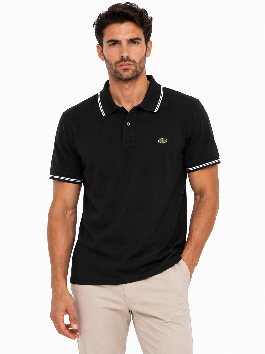 LACOSTE POLO 10007 black / XXXL