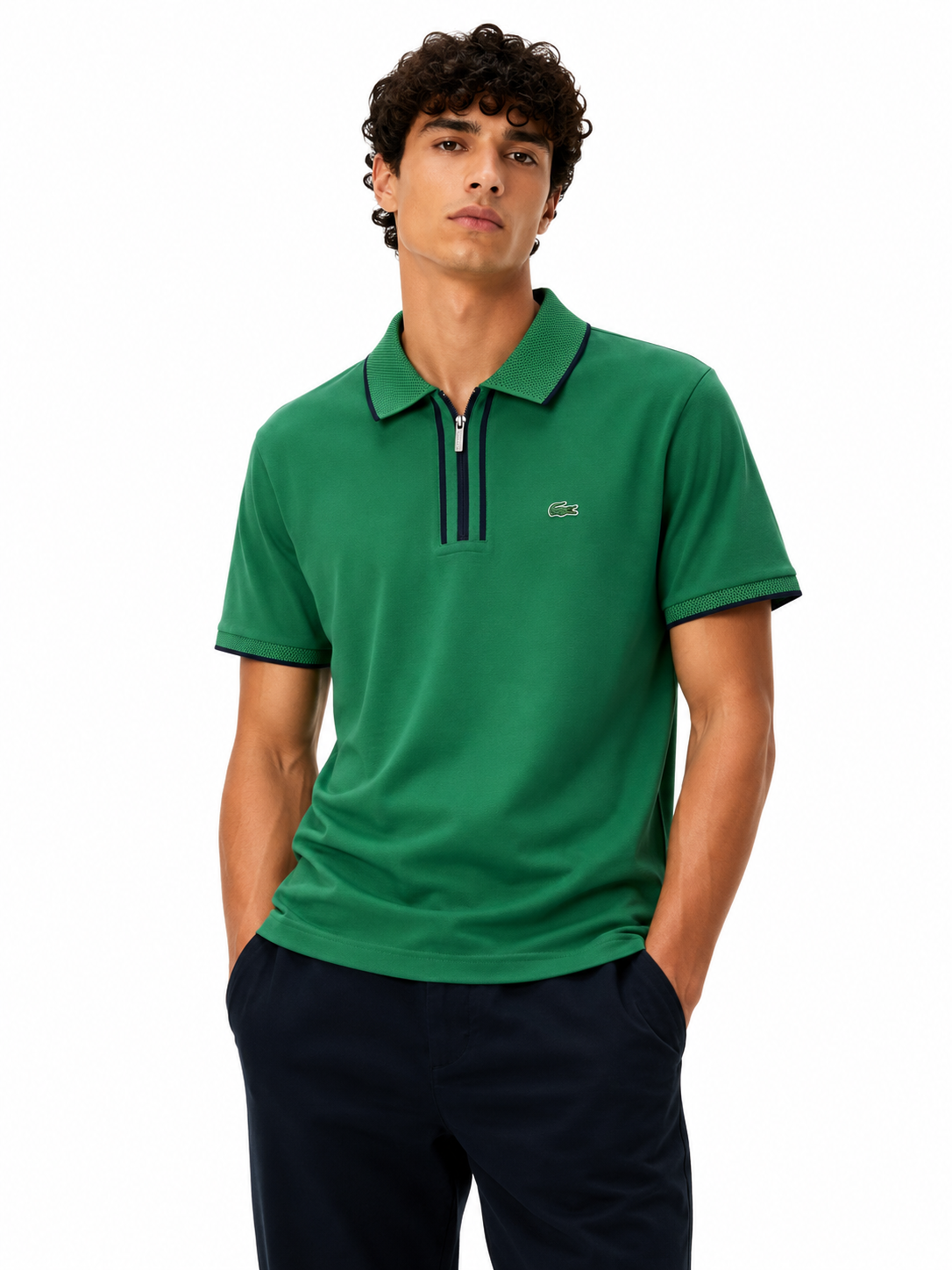 LACOSTE POLO 10031 green / M