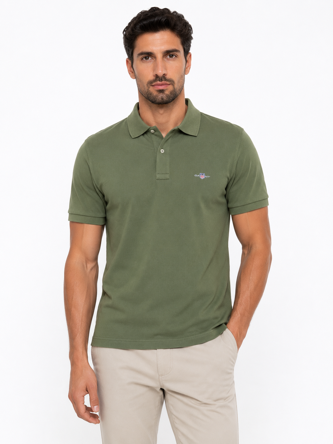 GANT POLO SAGE 10035 sage green / M