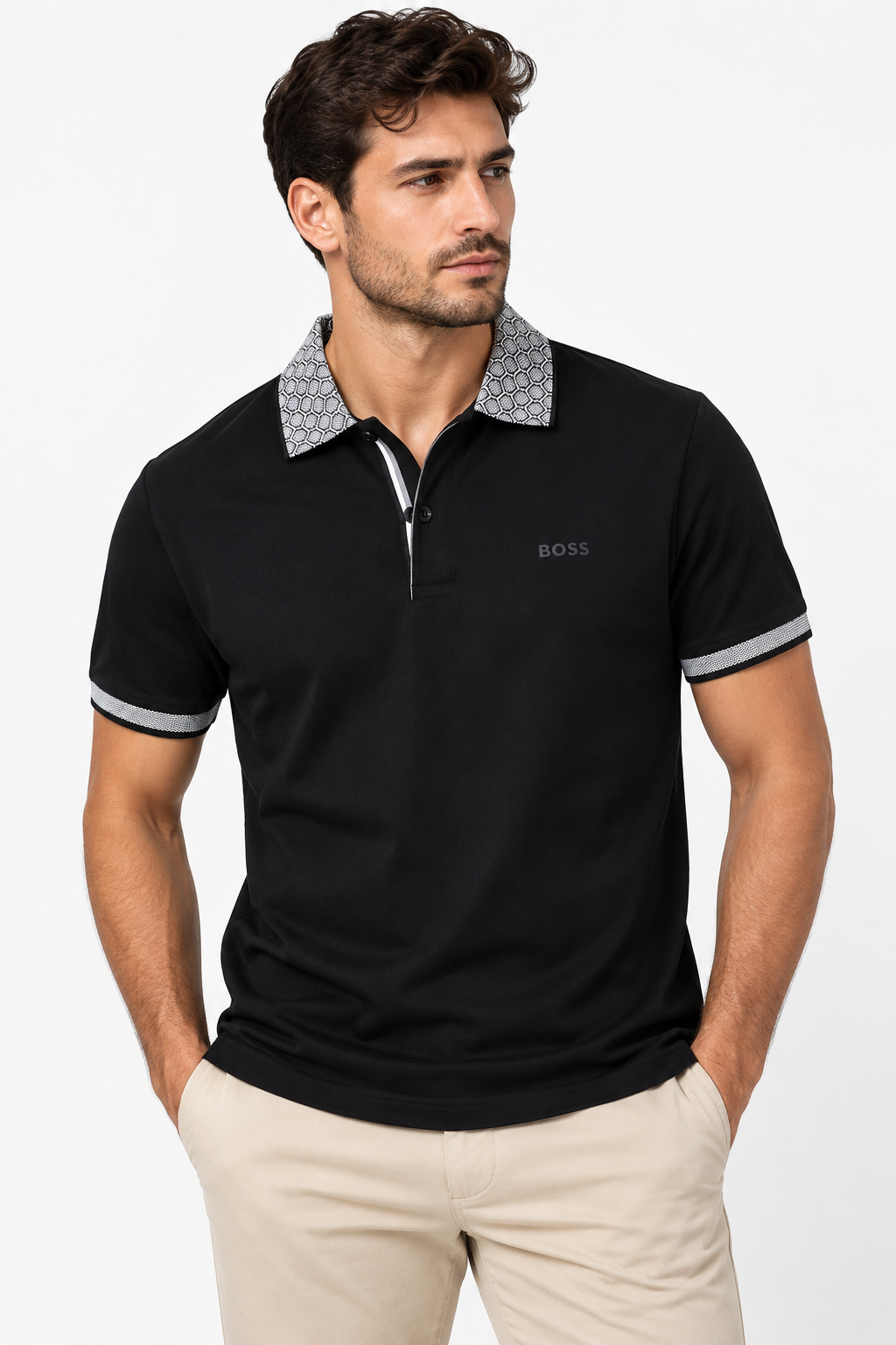 Boss Polo 10051 Black Polo M / Black