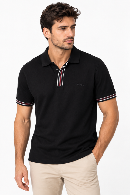 Boss Polo 10052 Black Polo M / Black