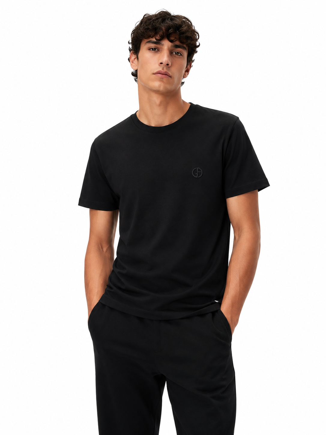 GIORGIO ARMANI T-SHIRT 2423-1 black / L