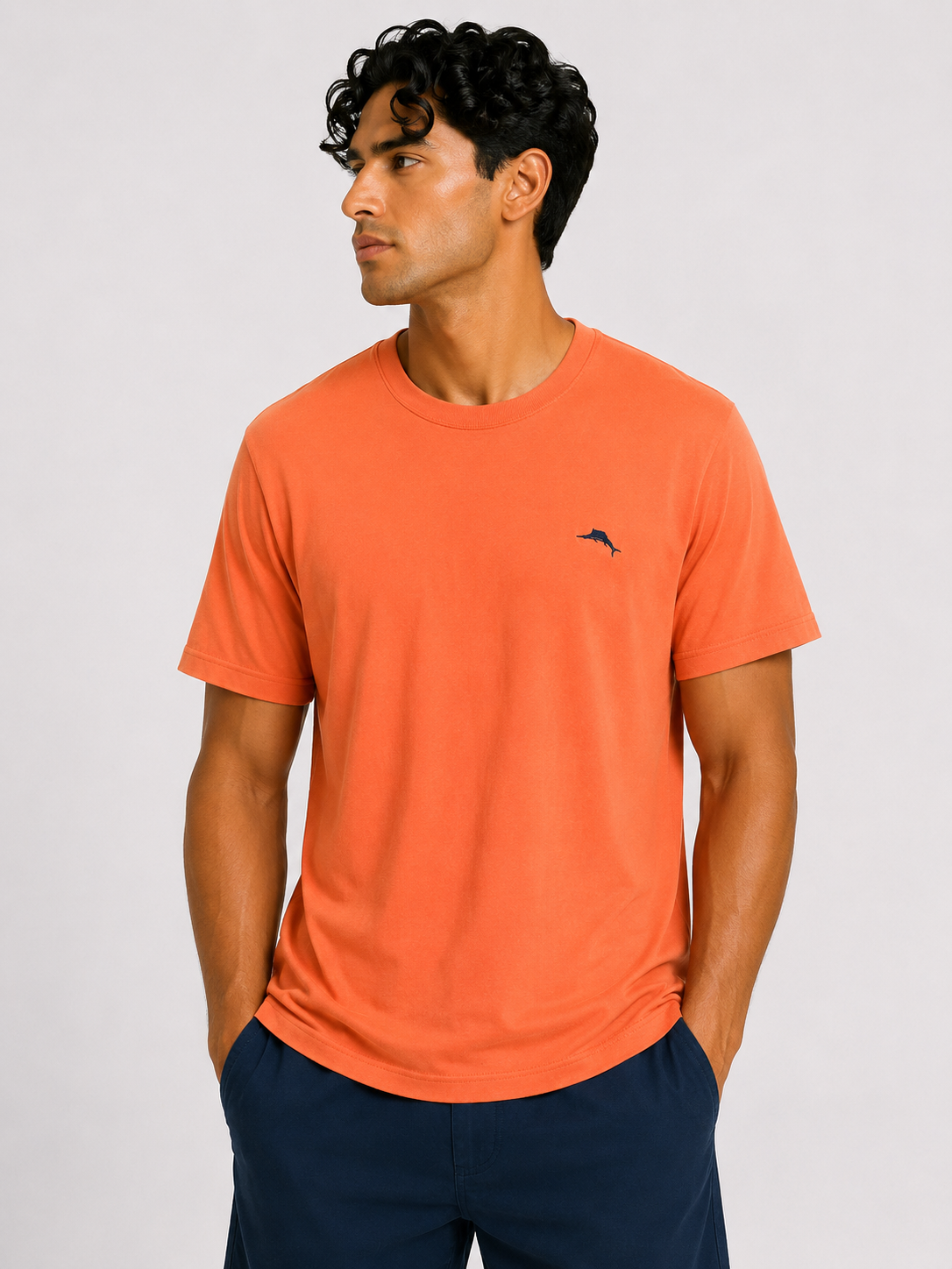 TOMMY BAHAMA T-SHIRT L.ORNG light orange / XL
