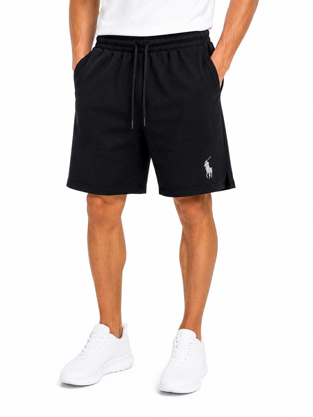 RALPH LAUREN SHORT POLO SHORT BLACK black / S