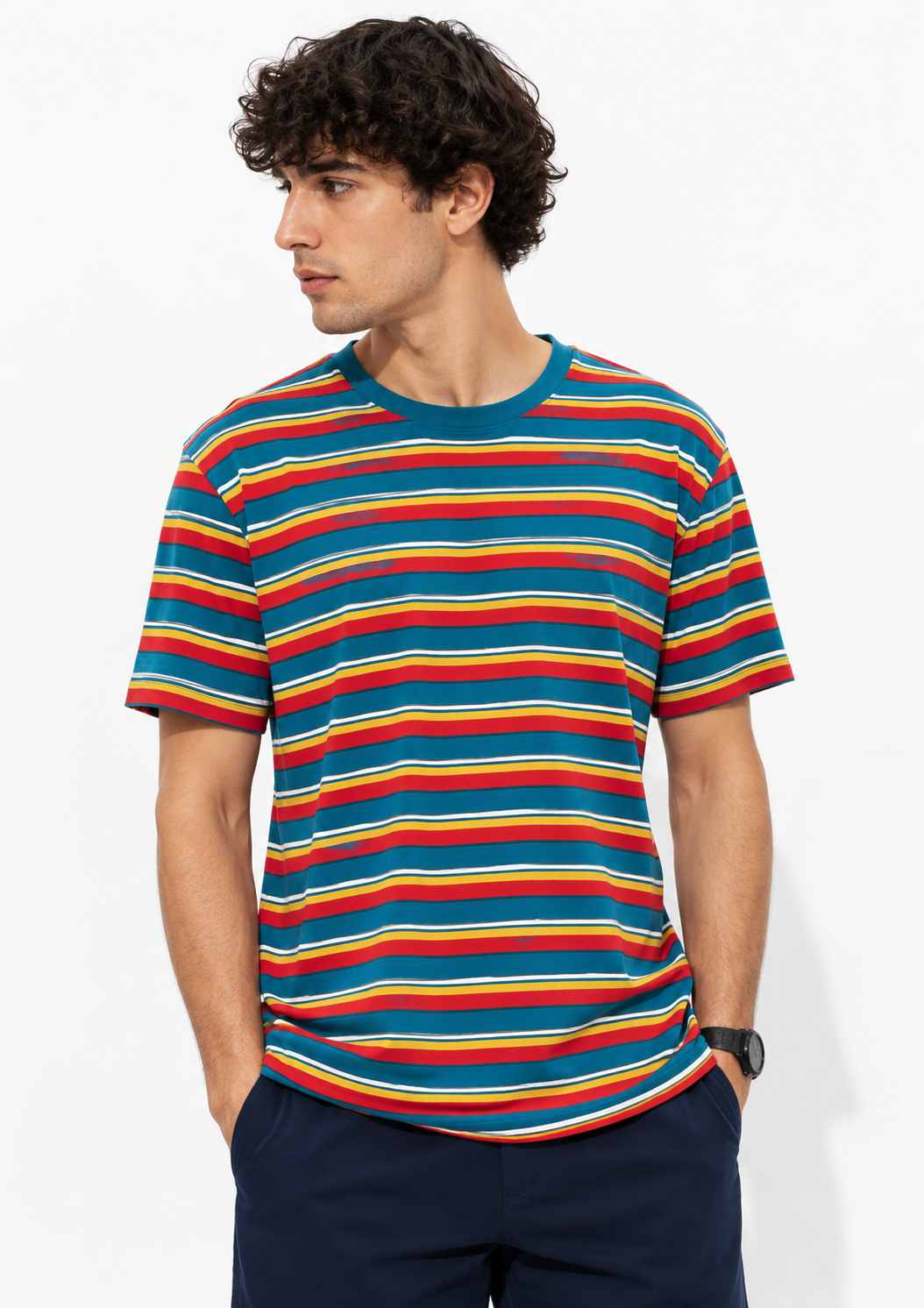 LEVIS T-SHIRT BLUE&MULTI blue&multi / S