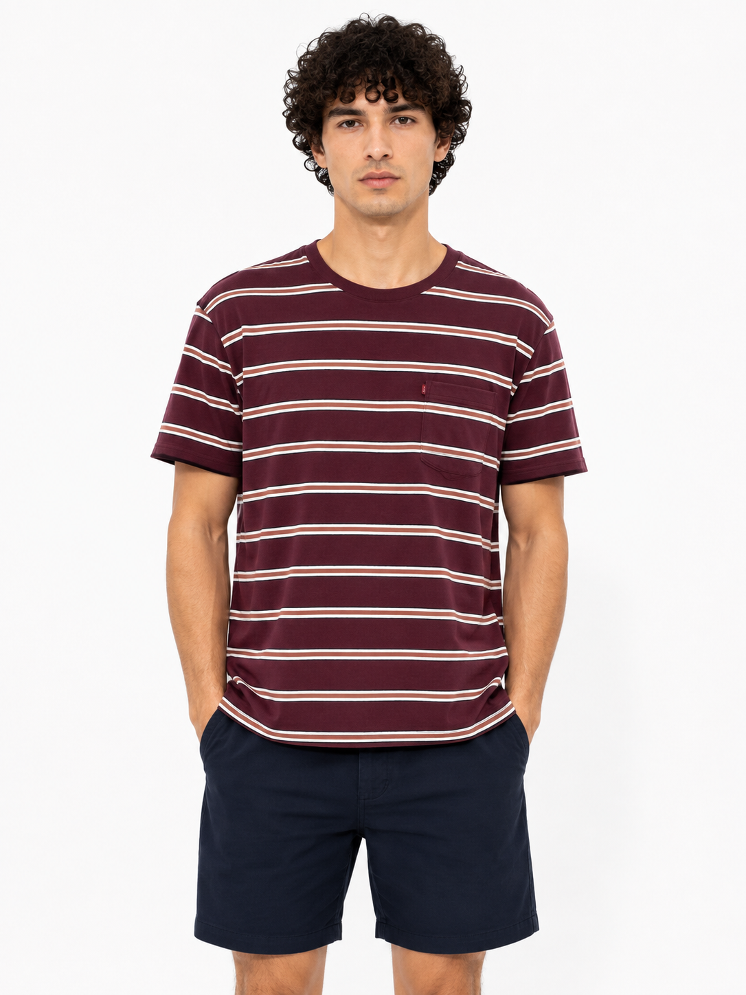 LEVIS T-SHIRT D.BURGUNDY&MULTI dark burgundy&multi / XL