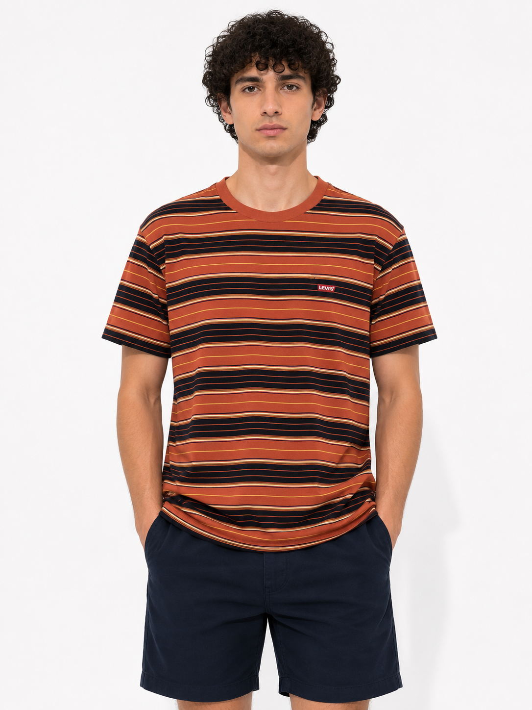 LEVIS T-SHIRT ORANGE&MULTI orange&multi / S