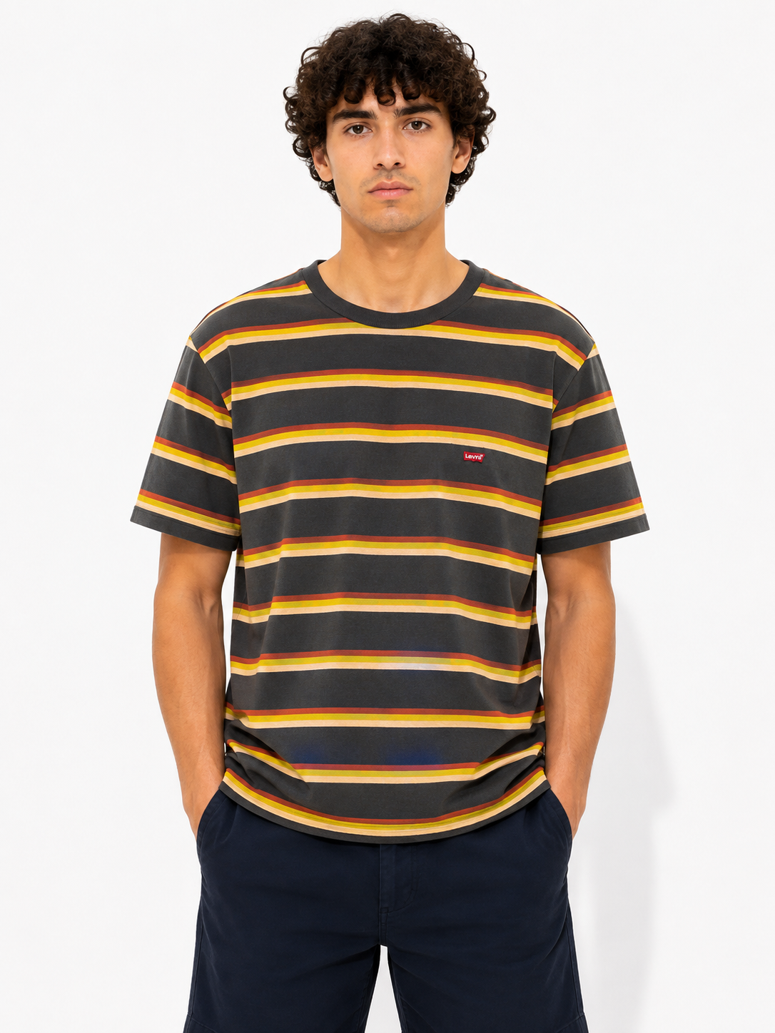 LEVIS T-SHIRT GREY&MULTI grey&multi / XL