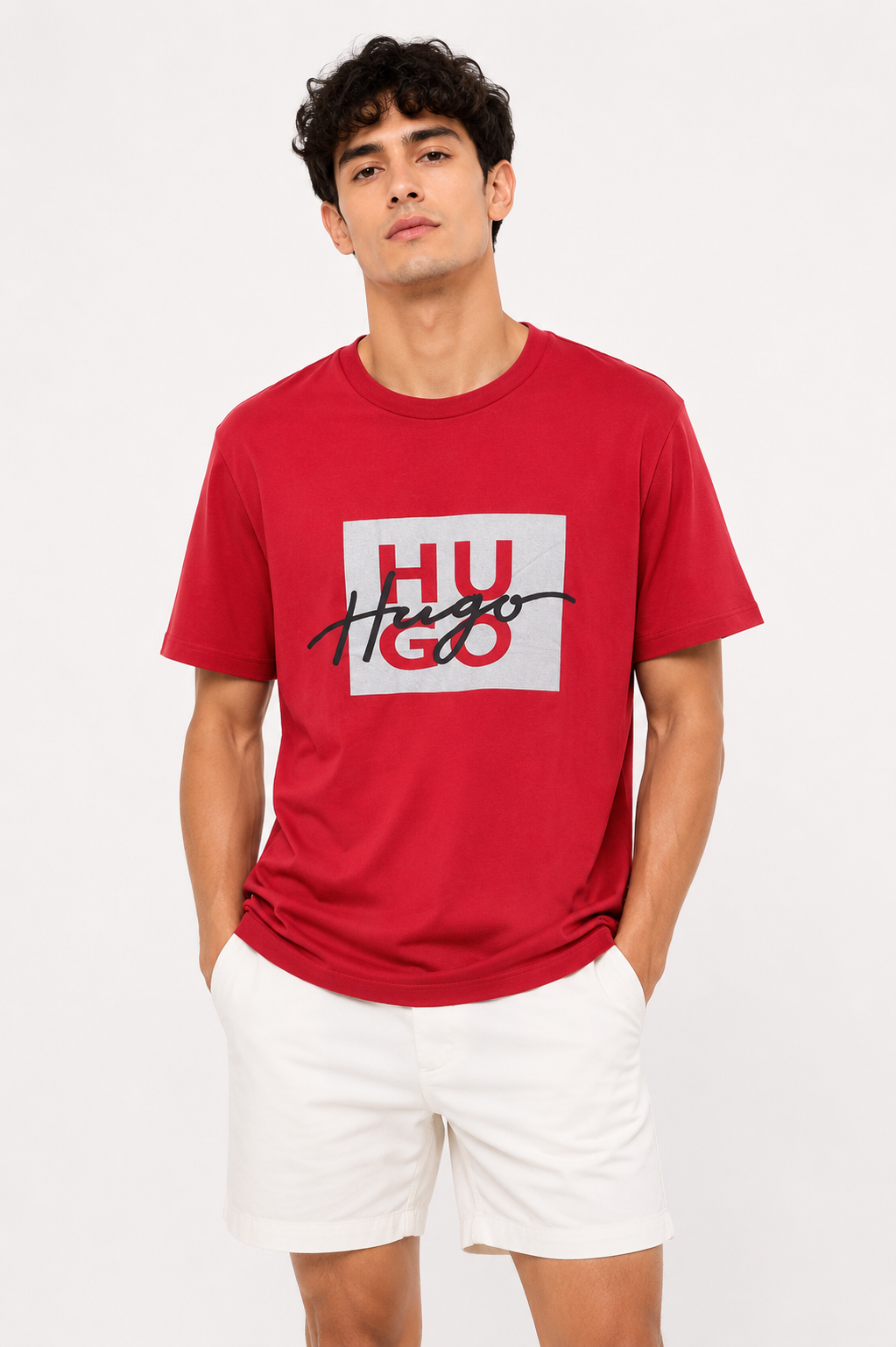 Hugo Boss T-Shirt Red&Silver Red & Silver T-Shirt XL / Red & Silver