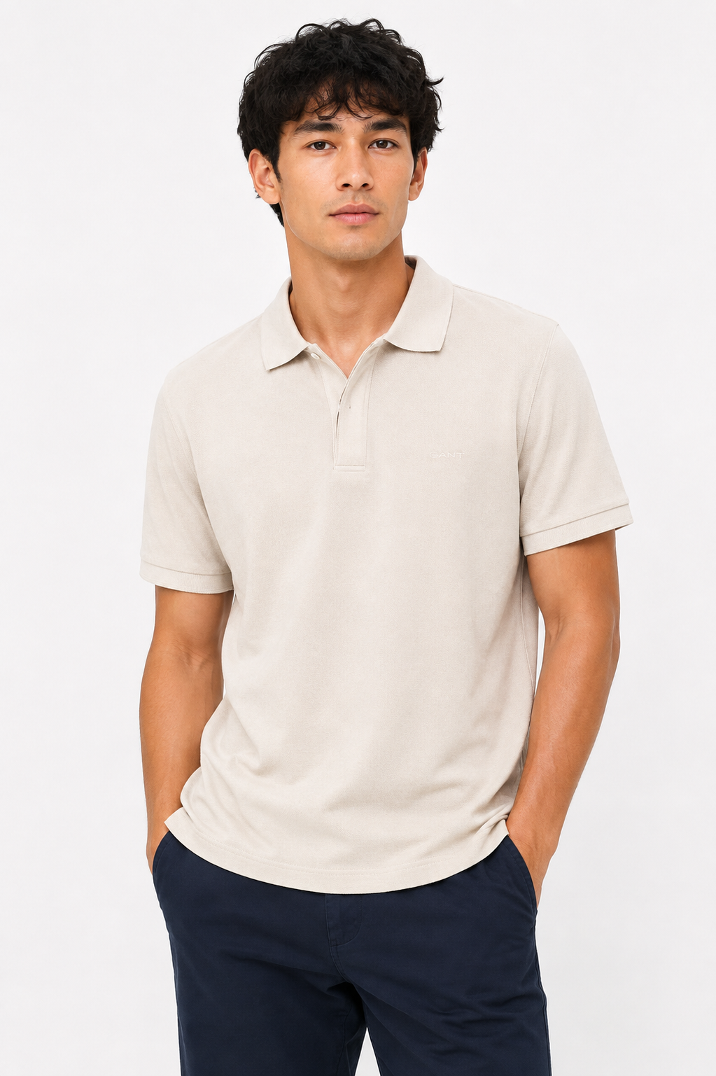 GANT POLO L.BEIGE light beige / M