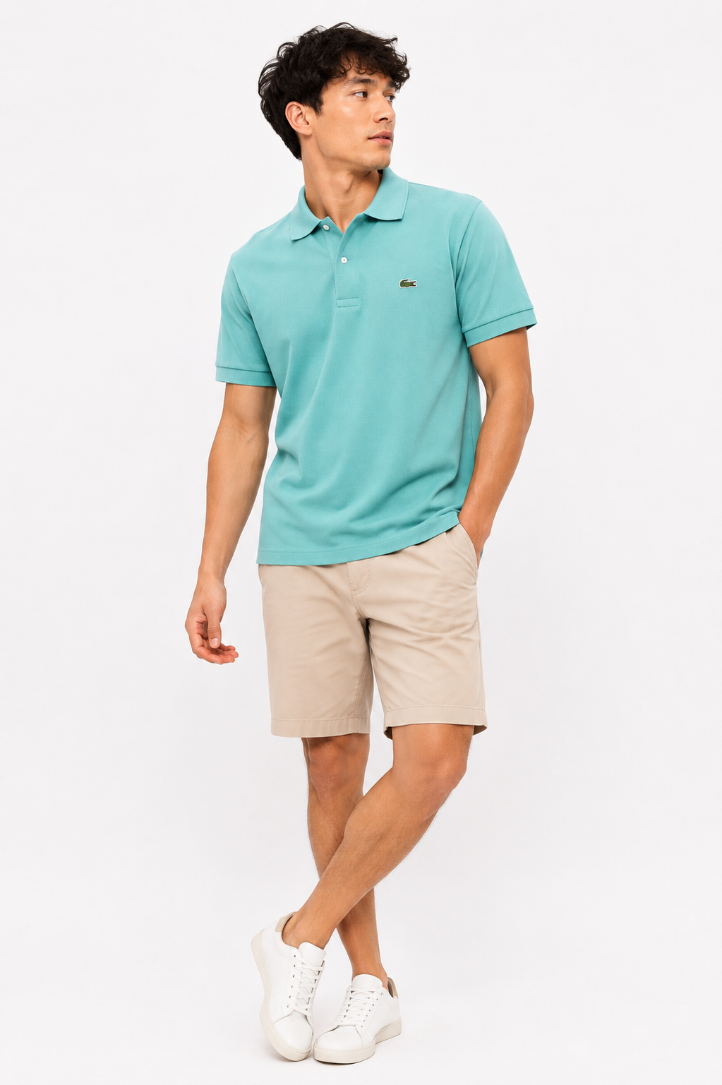 LACOSTE POLO AQUA aqua / M