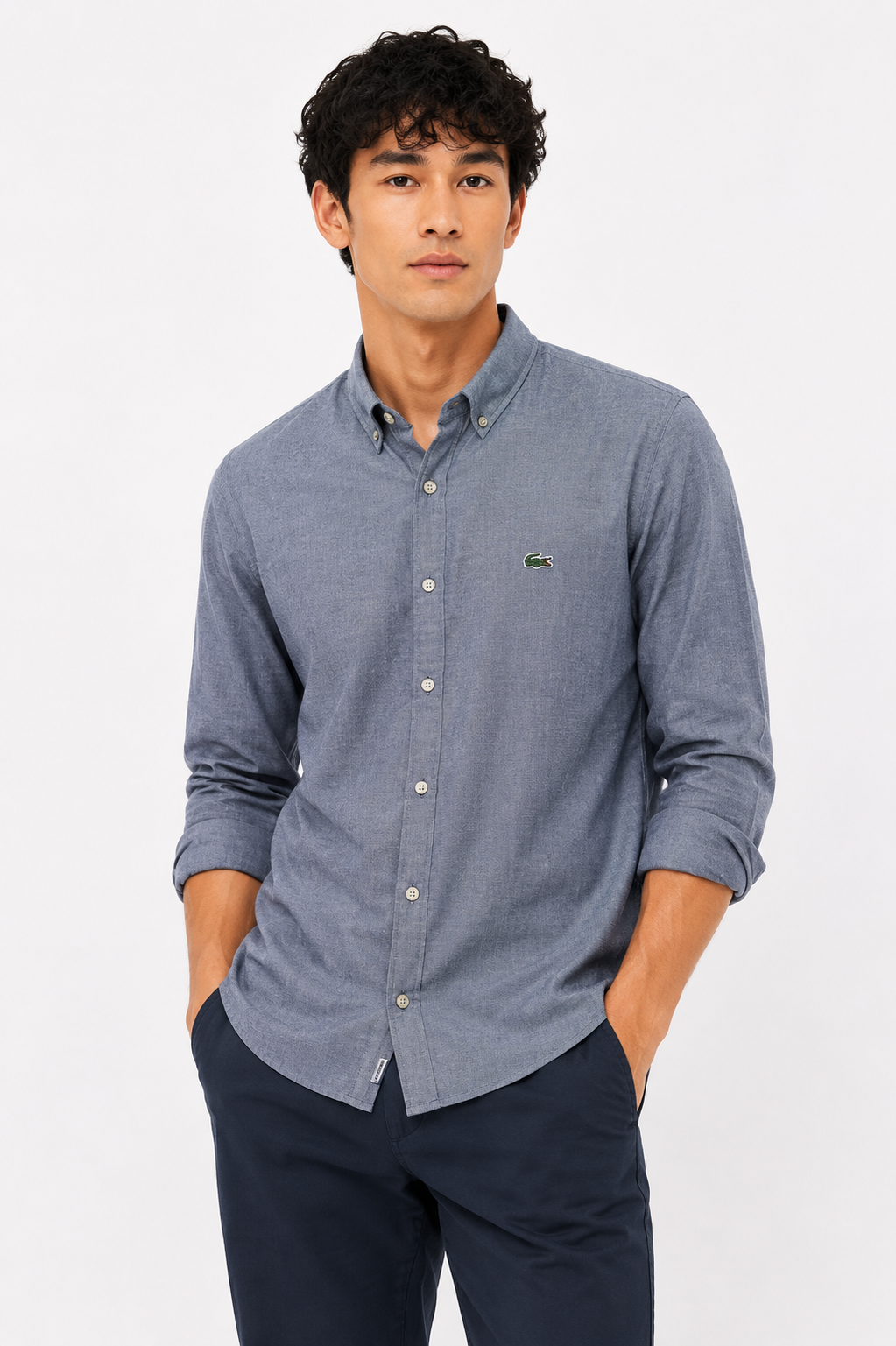 LACOSTE SHIRT GREY 01 grey / S