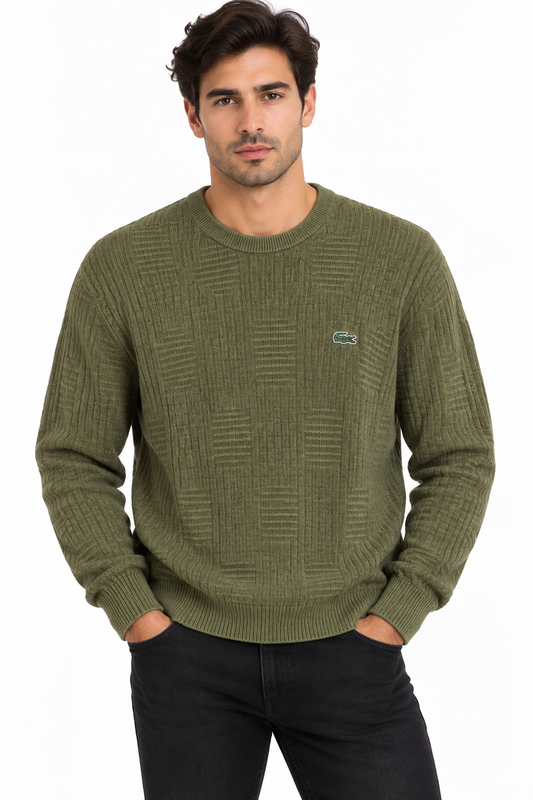 LACOSTE SWEATSHIRT OLIVE 7120 grey / M