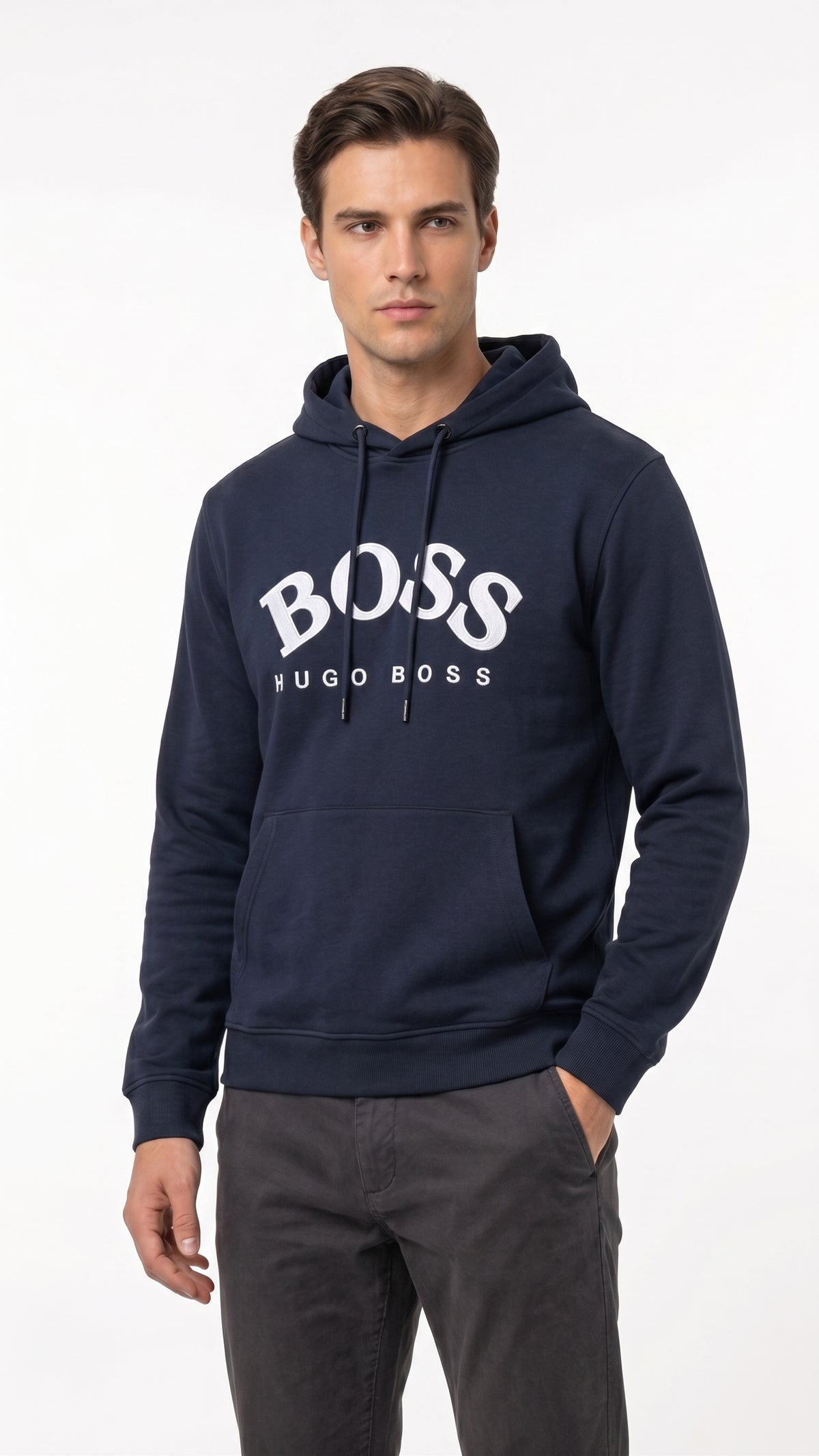Boss Hoodie Navy & White Hoodie M / Navy & White