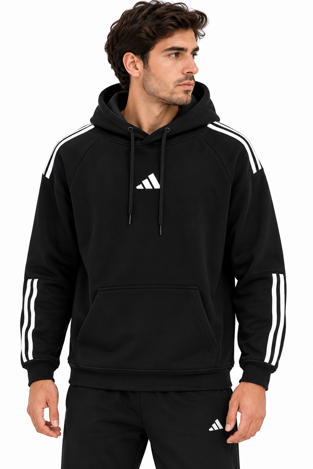 Adidas Hoodie 27707 Black & White Hoodie XXXXL / Black & White