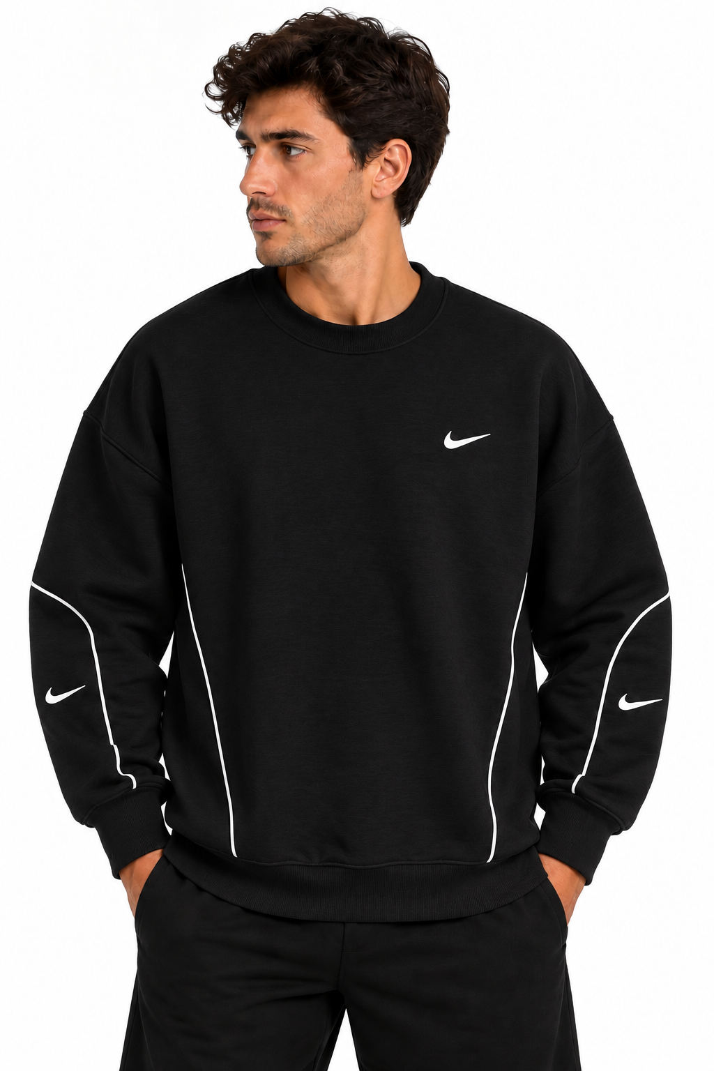 Nike Sweatshirt Py102 Black Sweatshirt XXXL / Black